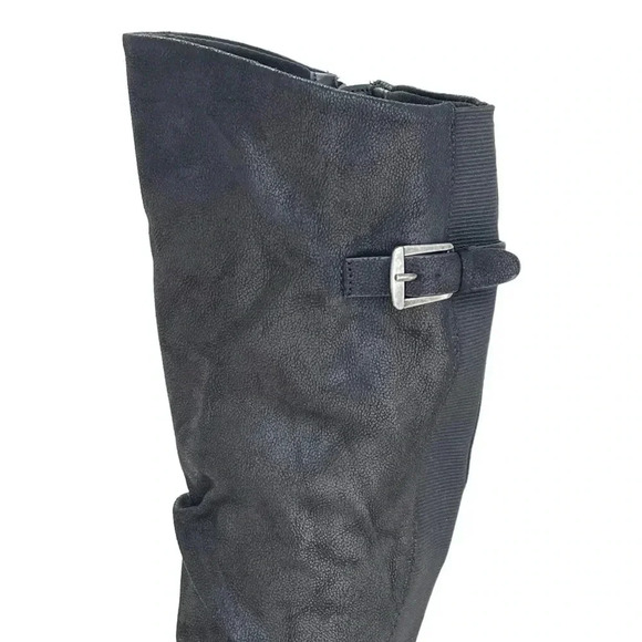 Baretraps Yanessa Black Fabric Knee High Womens Boots Size 5.5M - Picture 9 of 12